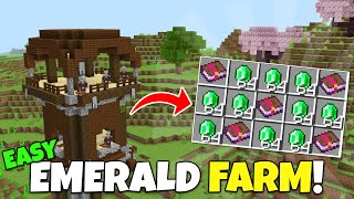 Best Food and EMERALD Farm Minecraft Bedrock 121 [upl. by Attenor]