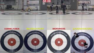 Mixed Doubles Bonspiel  AB SF  CornelChick v MacIsaacKlein amp HicksHicks v JacksonJackson  1 [upl. by Ilise]