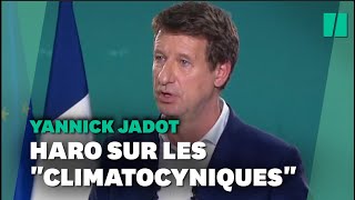 Le programme de Yannick Jadot pour quotdégager les climatosceptiques des ministèresquot [upl. by Nivlen]