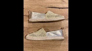 Espadrilles zilver amp goud [upl. by Aivin748]