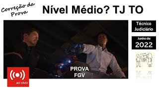 Correção AO VIVO  FGV  Questões de Matemática  Tribunal de Justiça de Tocantins nível médio [upl. by Nnylrefinnej]