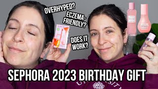 SEPHORA 2023 GLOW RECIPE BIRTHDAY GIFT  THOROUGH review [upl. by Maurili688]