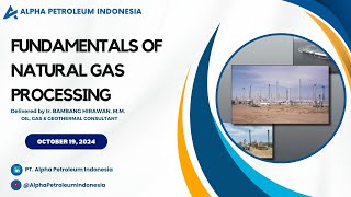 Online Training FUNDAMENTAL OF NATURAL GAS PROCESSING by PT Alpha Petroleum Indonesia [upl. by Ayetal238]