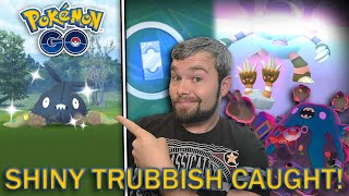 SHINY TRUBBISH CAUGHT THIS NEW POKEMON IS ACTUALLY PRETTY GOOD Pokemon GO [upl. by Aribold]