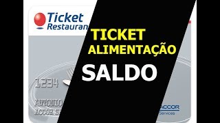 TICKET ALIMENTAÇÃO SALDO E EXTRATO  CONSULTE AGORA SEU SALDO ATUALIZADO [upl. by Ohara]