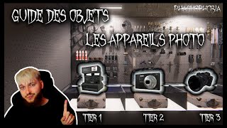 GUIDE DES OBJETS PHASMOPHOBIA LES APPAREILS PHOTO [upl. by Wandis]