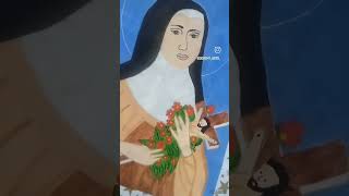 St Therese Of Lisieux🙏 viralshort art 🎨painting ❤ [upl. by Fugere]