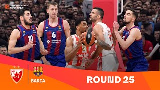 ZvezdaBarcelona  Round 25 Highlights  202324 Turkish Airlines EuroLeague [upl. by Elwyn]