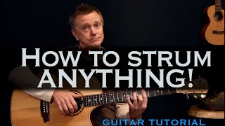 How to strum any pattern to any song naturally and easily [upl. by Aicilana]