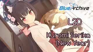 Blue Archive Kuromi Serika New Year Live2D [upl. by Mitzie]