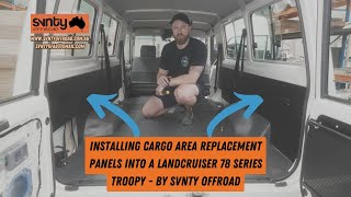 LC78 Troopcarrier Replacement Cargo Panel Installation [upl. by Etnoved]