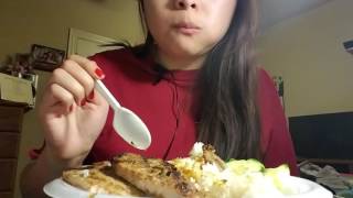 ASMR EATING Vietnamese Food  Grilled Pork with Rice Com Thit Nuong [upl. by Jayne]