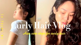 How to maintaincare curly hair with simple steps for curl beginners with the heatless method [upl. by Ahsel547]