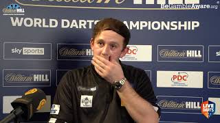 Callan Rydz on reaching FIRST Ally Pally QuarterFinal quotI was a bag of nerves before the gamequot [upl. by Anaitit]