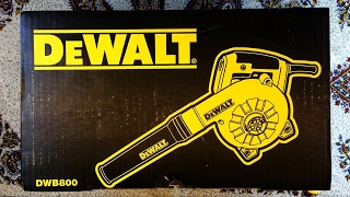 DEWALT Variable Speed Blower DWB800 Unboxing [upl. by Ethelyn]