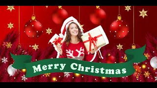 Create wonderful Christmas photos of you with using Christmas Background Editor [upl. by Zemaj]