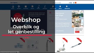 Webshopkonto  se tidligere ordre lav en Favoritliste og genbestil let [upl. by Gintz]