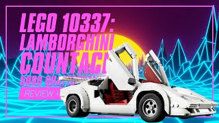 LEGO 10337 Lamborghini Countach 5000 Quattrovalvole  INDEPTH REVIEW [upl. by Ettenuahs839]