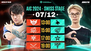 FS vs EA  BAC vs HD  SH vs 1S  FW vs SGP  SWISS STAGE  AIC 2024  NGÀY 0712 [upl. by Nossila765]