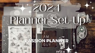 2024 PLANNER SETUP ✨ Passion Planner Daily  A breakdown of my goals 🖤 [upl. by Ahcas]