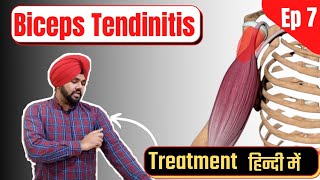 🔴 Biceps Tendinitis Treatment In Hindi  Shoulder pain  biceps Tendon Strain [upl. by Eeryt584]