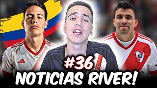 NOTICIAS RIVER PLATE 36  VIENE JAMES RODRIGUEZ LA LISTA DE PRESCINDIBLES Y EL 11 PARA LA COPA [upl. by Aikkan]