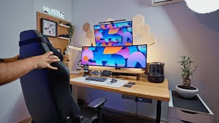 Ultimate Dual Stacked Monitor Setup ULTRARM Heavy Duty Mount Unboxing [upl. by Nylrad]