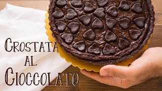 Crostata Sogno al Cioccolato  Ricetta Frolla al Cacao e Crema al Cioccolato  55Winston55 [upl. by Nautna327]