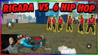 6 PLAYER HIPHOP VS RIGADA  1VS6 CHALLENGE MOST HEADSHOT ROOM EVER [upl. by Annoid]