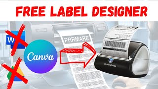 Design Print Tiny Labels with Canva FREE LABEL DESIGNER [upl. by Ahsener]