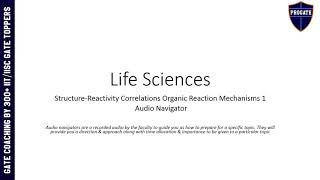 StructureReactivity Correlations  Organic Reaction Mechanisms 1 [upl. by Fillbert]