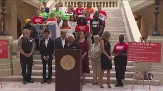 Georgia Democratic lawmakers push for new gun laws [upl. by Nordin792]