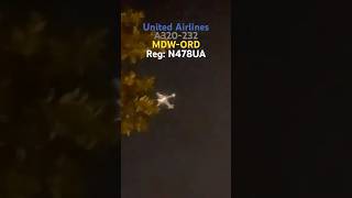 United Airlines MDWORD engine sound [upl. by Nannarb93]