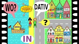 Deutsch lernen Frage quotWoquot  quotinquot  Dativ  learn German question quotWherequot  dative case [upl. by Laryssa923]