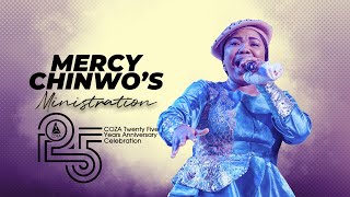 Mercy Chinwos Ministration COZA 25 Anniversary Service Celebration [upl. by Marketa]