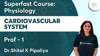 Cardiovascular System  Superfast Course Physiology  Unacademy Future Doctors  DrShital Pipaliya [upl. by Ardnola]