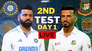 India vs Bangladesh 2024 2nd Test Match Day 1  Cricket 24 Live  Shree Gamerz [upl. by Emiaj]