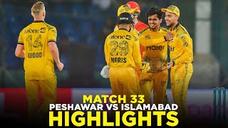 PSL 9  Full Highlights  Peshawar Zalmi vs Islamabad United  Match 33  M2A1A [upl. by Idnahk]