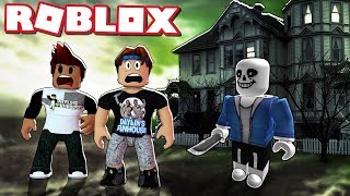 SANS HAS TAKEN OVER THE SCARY MANSION IN ROBLOX [upl. by Libna]