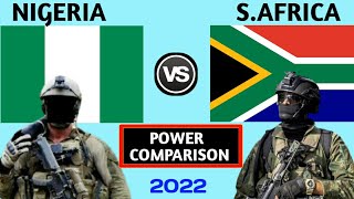 Nigeria vs South Africa military power comparison 2022  South Africa vs Nigeria military power [upl. by Yarehs]