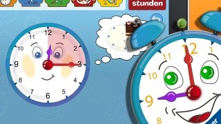 Meine erste Uhr  Ravensburger App bringt Kindern die Uhrzeit bei iPad iPhone [upl. by Ynottirb697]