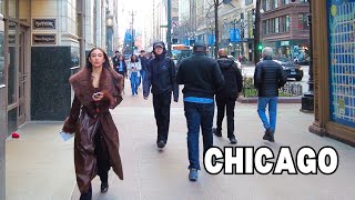 CHICAGO Walking Tour  STATE STREET amp ADAMS STREET on ThursdayFebruary 22 2024 4k 60fps [upl. by Yemrej448]