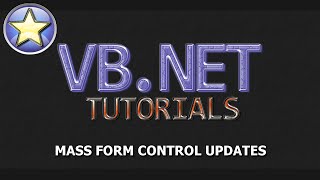 VBNET Tutorial  Mass Property Changes on Form Controls [upl. by Madox]