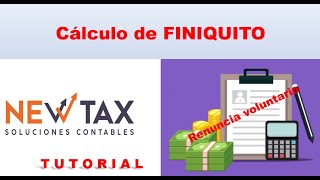 Cálculo de FINIQUITO por renuncia voluntaria 2022  fácil y rápido en excel [upl. by Lehacim]