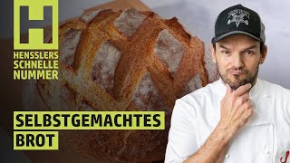 Schnelles Selbstgemachtes Brot Rezept von Steffen Henssler  Günstige Rezepte [upl. by Aoket]