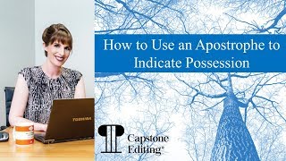 How to use an apostrophe to indicate possession [upl. by Salem]