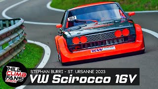 300hp VW Scirocco 16V  Stephan Burri  Hill Climb St Ursanne 2023 [upl. by Suivart]