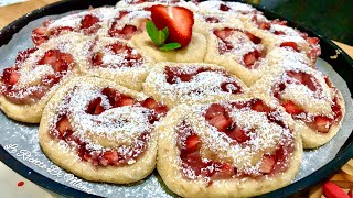 TORTA DI ROSE Soffice Senza Lievitazione e Senza Burro con FROLLA ALLO YOGURT E CREMA ALLE FRAGOLE 🍓 [upl. by Kcirad]