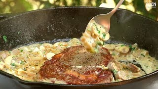 Steak Diane  A savory classic Steak [upl. by Yebba]