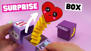 How to make origami SURPRISE BOX origami pop out box [upl. by Enigroeg431]